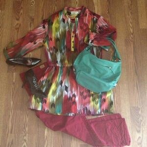 Mondani faux leather Green handbag